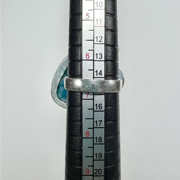 Solar Add on Item - Blue Solar Quartz 925 Ring size 6.75 - Picture 3 of 7